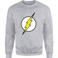 DC Comics Justice League Flash Logo Sweatshirt - Grey | Size: 2XL