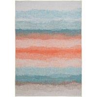 Kukoon Blue Abstract Soft Pile Living Room Area Rug Bedroom Carpet Floor Mat in Duck Egg Blue | Size: 60 cm x 240 cm