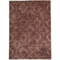 Kukoon Burgundy Trellis Abstract Soft Living Room Area Rug Bedroom Runner | Size: 80 cm x 300 cm