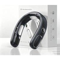 Quipulse Bladeless Neck Fan with Digital Display-Style 4 in Black