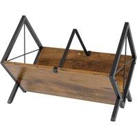 SPETLEK Vinyl Record Storage Rack in Brown | Size: 0.6m2