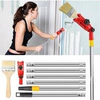 NESTLUNE Multi-Angle Paint Brush Extender 1.7M Paint Roller in Silver | Size: 10000mm x 520mm
