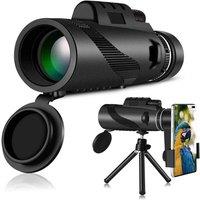 NESTLUNE Monocular Telescope 40X60 High Power in Black