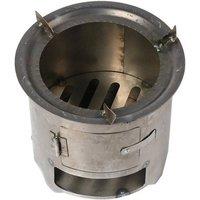 FLAVORA Portable Stainless Steel Camping Wood Stove in Metallic Silver | Size: 10000mm x 520mm
