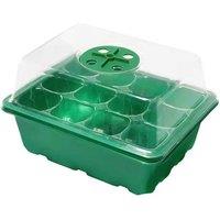 FLAVORA 10 Pack Seed Starter Tray in Green | Size: 100g