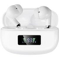 NESTLUNE Bluetooth 5.4 Wireless Earphones In-Ear Buds Waterproof in White