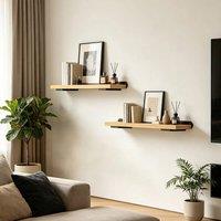 EONLION 30CM 4PCS Floating Shelf Brackets in Black | Size: 1000mm 2000mm
