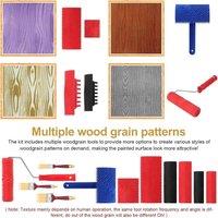 EONLION 8X Wood Graining Tool Set in Red | Size: 1000mm 2000mm