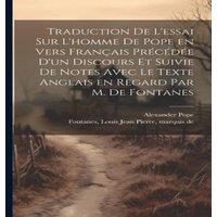 Alexander Pope Traduction de l'essai sur l'homme de Pope en vers franais
