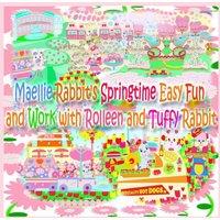 Rowena Kong Maellie Rabbit's Springtime Easy Fun & Work with Rolleen and