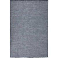 Berkfield Home Outdoor Flatweave Rug 120x170 cm Blue | Size: 100 cm diameter
