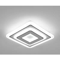 Pheashine LED Ceiling Light, 32W 6000K Cool White, Modern Square Recessed Fixture in White