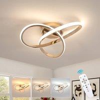 Pheashine Dimmable LED Ceiling Light 40cm Gold 36W