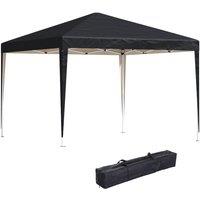 Rolipo 3x3M Pop Up Garden Gazebo Party Tent with Carry Bag, Black