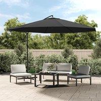 Berkfield Home Cantilever Umbrella with Aluminium Pole 350 cm Anthracite in Black