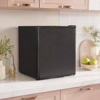 STILVORA Mini Fridge 46 L with Reversible Door in Black