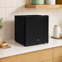 STILVORA Mini Fridge 46 L Lockable with Reversible Door in Black