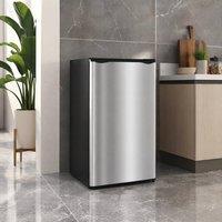 STILVORA Under Counter Fridge Freezer 91L with Chiller Box in Silver