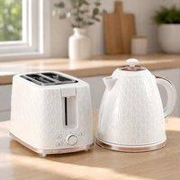 STILVORA Kettle & Toaster Set with Auto Shut-Off in Cream