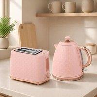 STILVORA Kettle & Toaster Set 1.7L 2 Slice in Pink