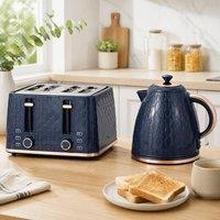 STILVORA Kettle & Toaster Set 1.7L with 7 Browning Levels in Blue
