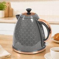 STILVORA 1.7L Rapid Boil Kettle with Boil-Dry Protection in Grey