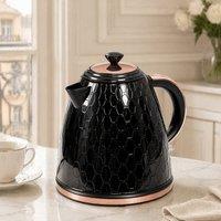 STILVORA 1.7L Rapid Boil Kettle with Boil-Dry Protection in Black