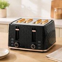 STILVORA 4 Slice Toaster with 7 Browning Levels in Black