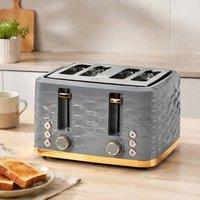 STILVORA 4 Slice Toaster with 7 Toasting Levels in Grey