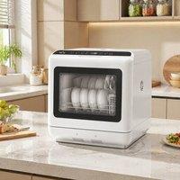 STILVORA Tabletop Dishwasher 6L Five-Mode White