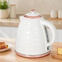 STILVORA 1.7L Rapid Boil Kettle with Boil-Dry Protection in White