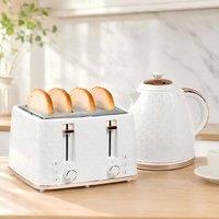 STILVORA Kettle & Toaster Set with 7 Browning Levels in Cream