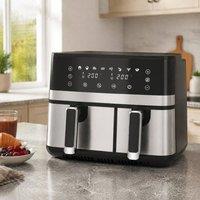 STILVORA Dual Basket Air Fryer with Sync Function in Black
