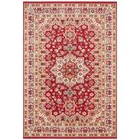 THE RUGS Design Oriental Parun Tabriz Rug - Vintage Polypropylene Carpet in Red | Size: 80 cm x 150 cm