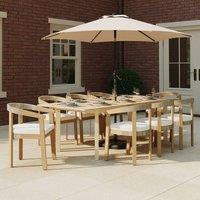 Charles Bentley Delgada Acacia Extending Dining Table in Natural | Size: 1 Pack