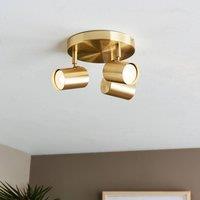Pagazzi Hereford 3 Light Satin Gold Ceiling Spotlight