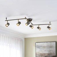 Pagazzi Hereford Matte Pewter 6-Spot Bar in Grey