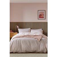 Helena Springfield 'Twill Stripe' Duvet Cover Set in Pink | Size: Double