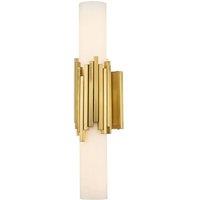 Netlighting Marvele Up & Down Wall Lamp Contemporary Aged Brass 3000K IP44 2x G9 in Gold