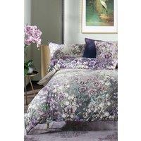 House of Norris Orchid Garden Duvet Set, Nature Print 100% Cotton Bedding | Size: Super King