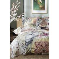 House of Norris Sakura Sunshade Duvet Set, Floral Print 100% Cotton Bedding | Size: King