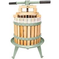 Primrose 12l Fruit Crusher Double Handled Juice Cider Wine Press Free Pulp Bags in White
