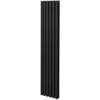 Monstershop Oval Column Radiator - 1800mm x 360mm - Black
