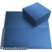 Kayman 48 Pack Gym Floor Nonslip Mats, EVA Foam Exercise Tiles (60 X 60cm) in Blue | Size: 60 X 60 cm