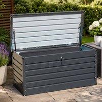Gr8 Garden Dark Grey 420L Metal Garden Storage Box