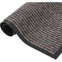 Berkfield Home Doormat Striped Beige 60x80 cm