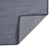 Berkfield Home Outdoor Flatweave Rug 120x170 cm Blue | Size: 100 cm diameter