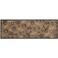 Berkfield Home Kitchen Rug Washable Morning Brown 60x180 cm Velvet