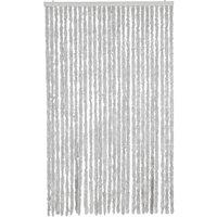Berkfield Home Soft Fly Curtain Grey 118x220 cm Chenille