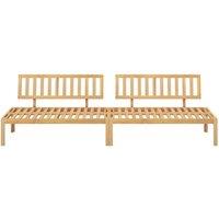 Berkfield Home Beautiful Garden Pallet Middle Sofas 2 pcs Solid Wood Acacia in Brown